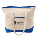 12 oz Cotton Canvas Zippered Boat Tote