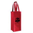 Metallic Laminated Wine Tote Bag - 1 Bottle - Screen Print