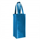 Metallic Laminated Wine Tote Bag - 1 Bottle - Screen Print