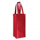 Metallic Laminated Wine Tote Bag - 1 Bottle - Screen Print