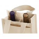 Heavyweight Cotton 2 Bottle Wine Tote - 14 oz - Screen Print