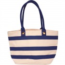 18.25W x 11H inch Striped Sailor Canvas Tote Bags