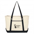 Large Cotton Canvas Sailing Tote Bag