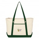 Large Cotton Canvas Sailing Tote Bag