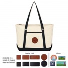 Large Cotton Canvas Sailing Tote Bag