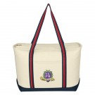 Large Cotton Canvas Admiral Tote Bag