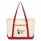 Large Cotton Canvas Sailing Tote Bag