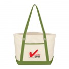 Medium Cotton Canvas Sailing Tote Bag