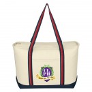 Large Cotton Canvas Admiral Tote Bag