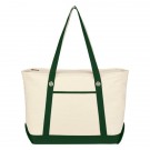 Large Cotton Canvas Sailing Tote Bag