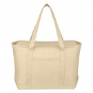 Large Cotton Canvas Yacht Tote Bag