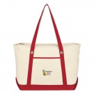 Large Cotton Canvas Sailing Tote Bag