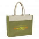 Jute Tote Bag With Front Pocket