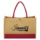 Jute Box Tote Bag