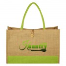 Jute Box Tote Bag