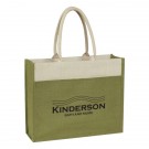 Jute Tote Bag With Front Pocket