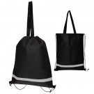 Double Feature Non-Woven Drawstring Tote Bag