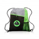 Mesh Pocket Drawstring Backpacks