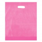 Frosted Plastic Die Cut Bag - Flexo Ink