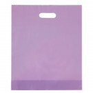 Frosted Plastic Die Cut Bag - Foil Stamp