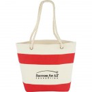 Capri Stripes 12oz Cotton Canvas Shopper Tote