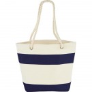 Capri Stripes 12oz Cotton Canvas Shopper Tote