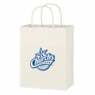 Kraft Paper White Shopping Bag - 8