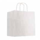 Kraft Paper White Shopping Bag - 10