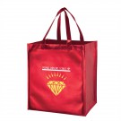 Metallic Gloss Smooth Designer Grocery Totes - Screen Print