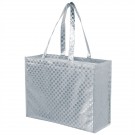 Metallic Gloss Patterned Designer Tote Bags - Screen Print