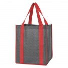 Heathered Non-Woven Shopper Tote Bag