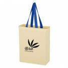 Natural Cotton Canvas Grocery Tote Bag