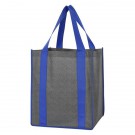 Heathered Non-Woven Shopper Tote Bag