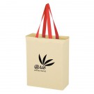 Natural Cotton Canvas Grocery Tote Bag