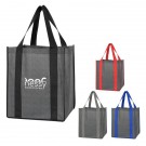 Heathered Non-Woven Shopper Tote Bag