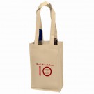 Wine Tote - 2 Bottle Bag - Screen Print