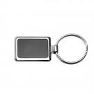 Square Black & Chrome Keychains