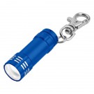 Mini Aluminum LED Flashlight With Key Clip