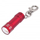 Mini Aluminum LED Flashlight With Key Clip