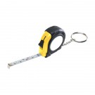 Rubber Tape Measure Key Tag With Laminated Label