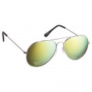 Color Mirrored Aviator Sunglasses