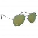 Color Mirrored Aviator Sunglasses