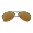 Color Mirrored Aviator Sunglasses