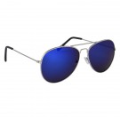 Color Mirrored Aviator Sunglasses