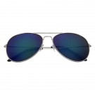 Color Mirrored Aviator Sunglasses