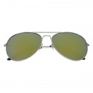 Color Mirrored Aviator Sunglasses