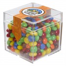 Cube Shaped Acrylic Container With Candy