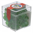 Cube Shaped Acrylic Container With Candy