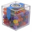 Cube Shaped Acrylic Container With Candy