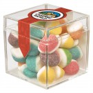 Cube Shaped Acrylic Container With Candy